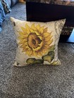  autumn harvest / 16x16 /SUNFLOWER PILLOW /signed