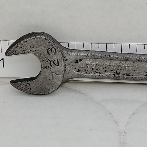 Indestro 4.5” combination open end wrench 3/8” 7/16” 723 Chicago USA Used - Picture 5 of 6