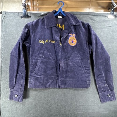 Vintage FFA Corduroy Jacket Lot 103 Sz 32 Blue Alamogordo New