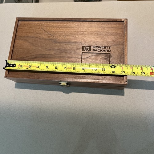 hewlett packard Holzbox Mitarbeiter Geschenkbox 13”L 8”B 3”H HP Silicon Valley Vintage - Bild 3 von 9