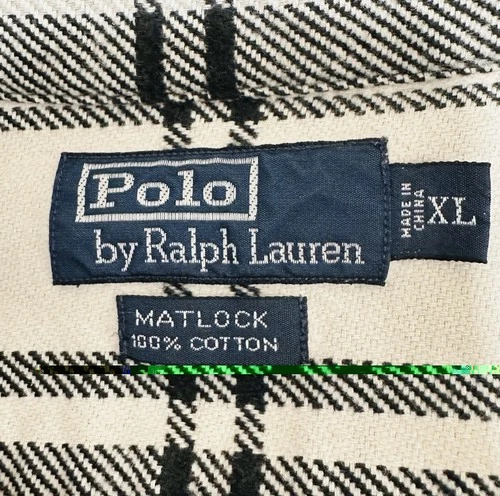 Polo Ralph Lauren Matlock Mens XL Heavyweight Flannel Work Shirt  image 3