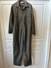 Vintage Key Imperial Mens Olive Green Work Coveralls Mens Size 46 Reg.