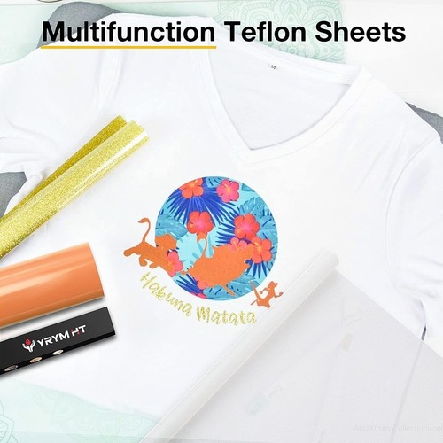 Weißes Teflon Blatt für Hitze Presse - 3 3er Pack 12"x16" Weiß, - Bild 4 von 6