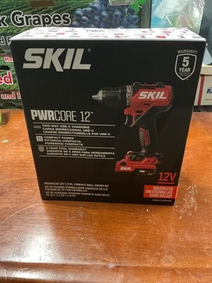NEW NIB Skil PWRCORE Brushless 12V Drill DL6290A-11 w/ Battery/Charger complete