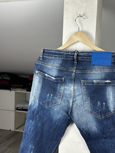 Dsquared2 Jeans Distressed Paint Slim Fit Y2K Rare - Picture 11 of 14