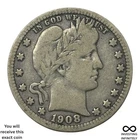 1908 D Barber Quarter X-1227