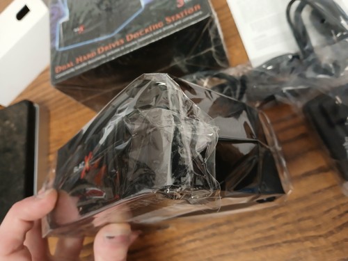 Thermaltake Black Widow Dual Hard Drives Docking Station ST0014U eSATA USB NOS - Picture 4 of 18