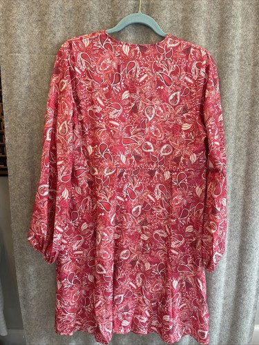 Ladies Boho Beach Sundress Loose Tunic Summer Mini Dress Paisley Size Small - Bild 14 von 17