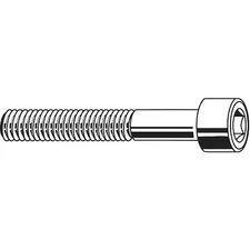 1/2"-20 Socket Head Cap Screw, Socket, Black Oxide Steel, 3-1/4 In Length, 5
