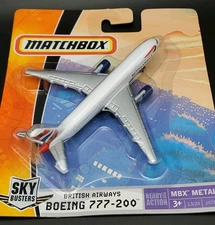 2006 Matchbox Sky Busters British Airways Boeing 777-200 MBX Metal Red & White 