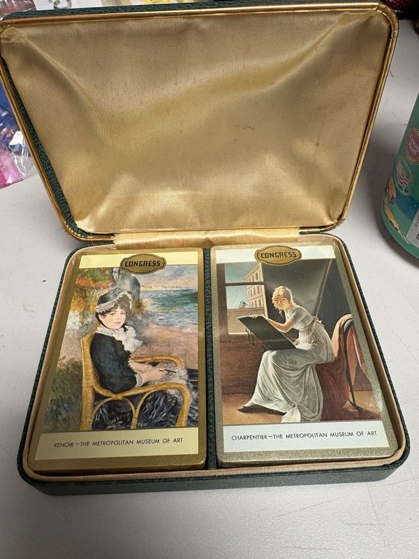 United States Playing Card Co. Congress Playing Cards Double Deck w/ Green Case