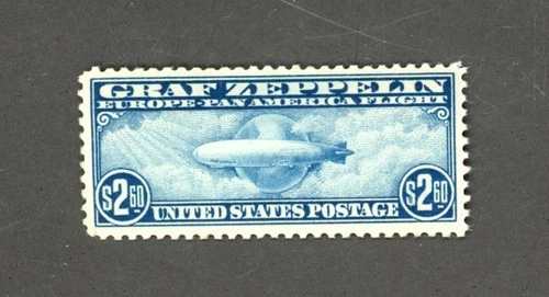 U.S. AIRMAIL STAMP ~ Scott C15 MNH OG VF ~ $2.60 ~ ZEPPELIN