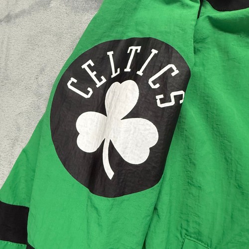 VINTAGE LOOKING NBA BOSTON CELTICS LIGHTWEIGHT JACKET SIZE MEDIUM M - Picture 3 of 14