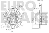 Eurobrake 2X Bremsscheibe Ø256Mm BelüFtet FüR VW Golf IV 1.4 16V 1.6 Polo