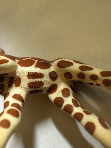 Schleich Giraffe Wild Life Nature Animal Figure Toy Germany 2003 Vintage - Picture 6 of 7