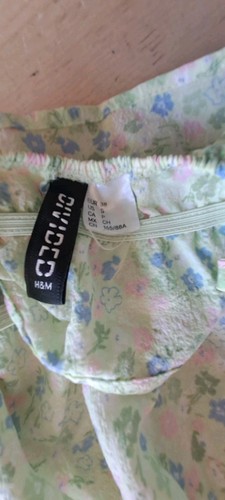 H & M Women's Spaghetti Strapped Top With Flower Pattern Size Euro 38 - Picture 5 of 8