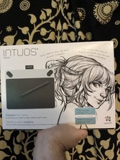 Wacom Intuos Draw Graphics Tablet CTL-490/W Wired USB with Pen  Software