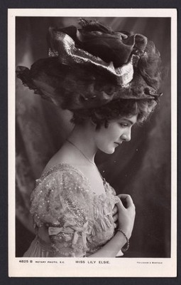 1908-10 ROTARY RPPC OF SCHAUSPIELERIN MISS LILY ELSIE