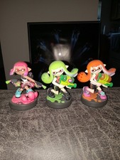 Splatoon Amiibo Nintendo Inkling Girls Lot of 3 amiibos