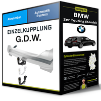 Abnehmbare AnhäNgerkupplung für BMW 3Er Touring (Kombi) 14-19 Typ F31 G.D.W. NEU