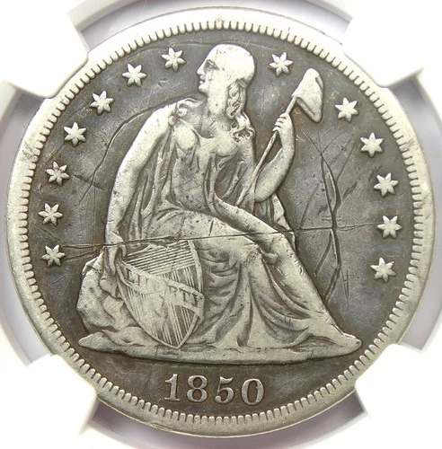 1850-O Seated Liberty Dollar — photo from the most recent tracked eBay sale