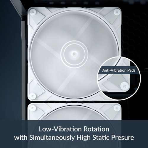 ARCTIC P14 MAX white High-Performance Case Fan 140 mm PWM 0db PC Quiet B-Stock - Afbeelding 4 van 8