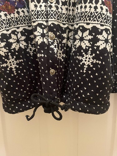 Vintage Carole Little Jacket Damen Large Quilted Floral Ethno Button Up 90s - Bild 4 von 16