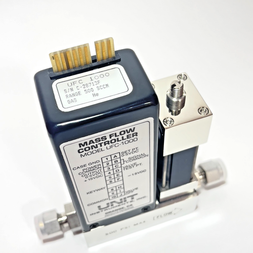 Unit Instruments UFC-1000 Mass Flow Controller MFC He 500 SCCM 500 PSI NOS - Picture 10 of 10