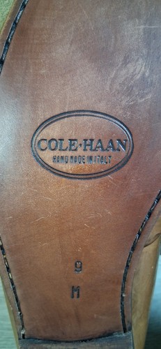 Cole Haan Made in Italy Mens Size 9 M Penny Loafers Brown Leather Dress Loafer - Picture 7 of 11