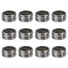 M9 Steel Spacers, 12 Pcs Metal Spacers Steel 9mm ID x 11mm OD x 5.5mm L