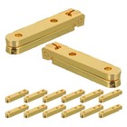  14 Pcs Small Hinges for Wood Jewelry Box Cabinet Decorative Metal