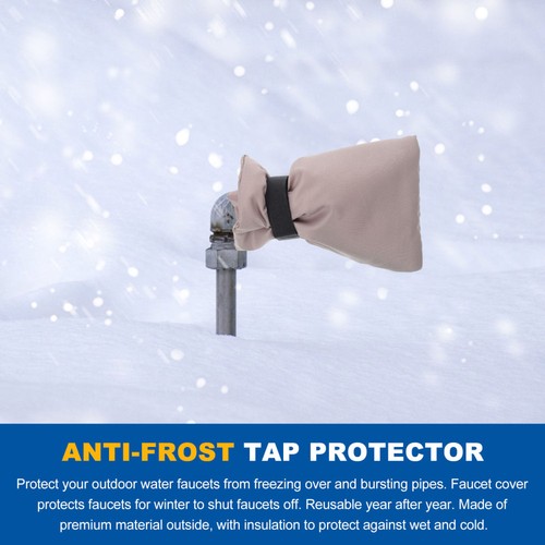 3 Stück Frostschutz Wasserhahnabdeckungen Außen Wasserhahnabdeckungen Hahnschutz - Bild 2 von 12