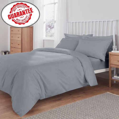 Complete Bedding Set Reversible Duvet Quilt Cover With Fitted Sheet & Pillowcase - Picture 35 of 87