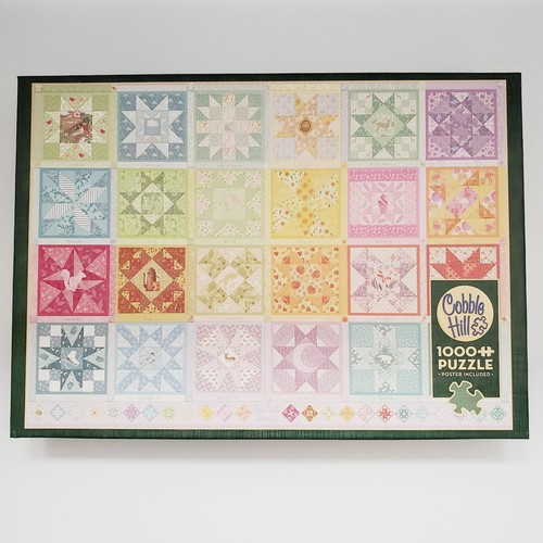 Cobble Hill Puzzle Star Seasons Quilt 1000 Piece Jigsaw Random Cut Puzzle   - Picture 1 of 14