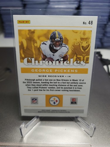2022 Panini Chronicles - George Pickens #48 (RC) - Picture 2 of 2