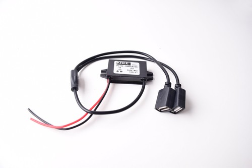 Cargador de Cable Duro para Coche, Cable de Carga Puerto USB Hembra Doble 12V a 5V L... - Imagen 3 de 6