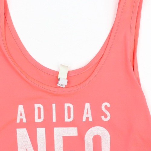 Adidas Women's Pink Cropped Tank Top - Size M - Picture 11 of 12