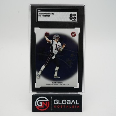 Tom Brady #15 Topps Pristine 2002 SGC 8