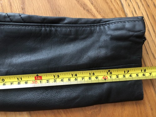 KENZO JEANS VINTAGE BLACK LEATHER JACKET WOMEN'S SIZE 38 SMALL - Picture 9 of 19
