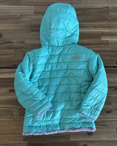 The North Face Gray Mint Sherpa Reversible Puffy Jacket Toddlers Size 3 Outdoor - Picture 16 of 16