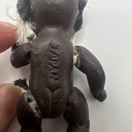 3 alte afroamerikanische Komposition Babypuppen ca. 2-1/2 Zoll - Bild 2 von 6