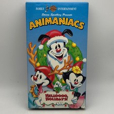 ANIMANIACS Helloooo Holidays VHS Warner  RARE 1994 OOP Kids Cartoon Christmas