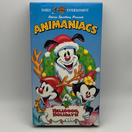 ANIMANIACS Helloooo Holidays VHS Warner  RARE 1994 OOP Kids Cartoon Christmas - Picture 1 of 5