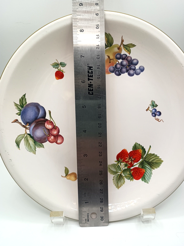 Wedgwood Fruit Sprays Croft  Luncheon Plate Set of 3 EUC Strawberry Pear Berry - Picture 6 of 22