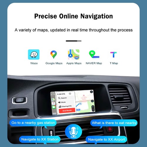 Wireless Carplay Android Auto Kit For Volvo V40 V60 S60 XC60 7" Screen 2015-2019 - Picture 12 of 17