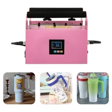 500W Car Cup Mug Press Heat Machine Tumbler Heat Press Machine Pink  HOT