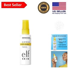 Clear SPF 45 Setting Spray for Long-Lasting Makeup - Infused with Watermelon