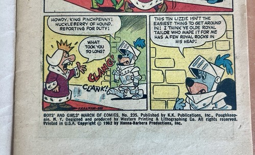 March of Comics #235 HUCKLEBERRY HOUND 1962 Promo Crowley's Detroit - Picture 3 of 5