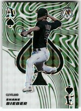 Shane Bieber 2021 Panini Mosaic #ACE4 Aces Green