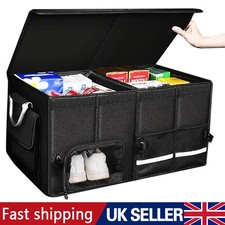 Car Boot Organiser Heavy duty Foldable Large tidy storage bag box Travel Vehicle
